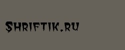 Blood Cyrillic 